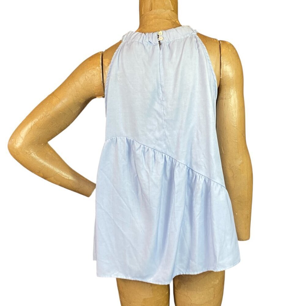 Entro Halter Swing Top Sz S Blue #89J - Picture 4 of 7